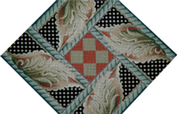 EW-20	Damask & Acanthus	24x16hex	13 Mesh Tapestry Fair EDITH WILLIS DESIGNS