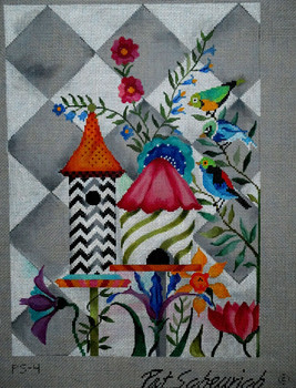 PS-4 Cottage or Condo?	8x12	18m grey  Mesh Tapestry Fair PAT SCHEURICH DESIGNS