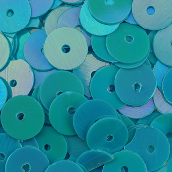 #SQ-147 Aqua 6mm Sequin Sundance Beads