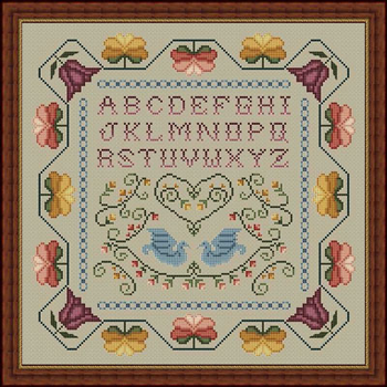 01 Colonial Sampler 159 w x 159 h Whispered by the Wind, LLC