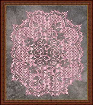 55 Summer Lace 87 w x 107 h, 91 w x 111 h, whole stitches Whispered by the Wind, LLC