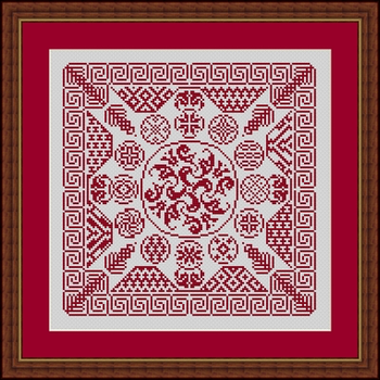 43 Fugue 127 w x 127 h. whole stitches Whispered by the Wind, LLC