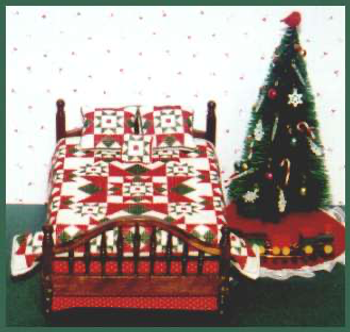 ML-05 Christmas Star  miniature quilt Whispered by the Wind, LLC