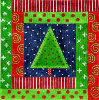 C-388 Wrapped around the Christmas Tree 8 x 8 18 The Meredith Collection