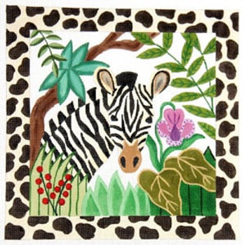 C-390a Jungle Stripes - Zebra 10 x 10 18 Meredith Collection