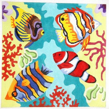 C-404a Underwater Tropical Fish 12 x 12 13 Meredith Collection