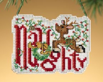 MH169301 Mill Hill Charmed Ornament Kit Naughty (2009)