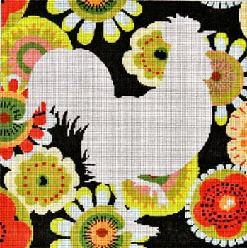 C-535g Silhouette Rooster 12 x 12 13 Mesh Meredith Collection