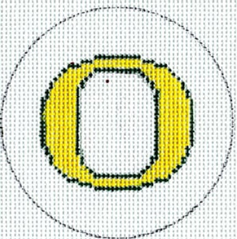 FL-104ou Flask - Oregon University 3" Round 18 Mesh The Meredith Collection