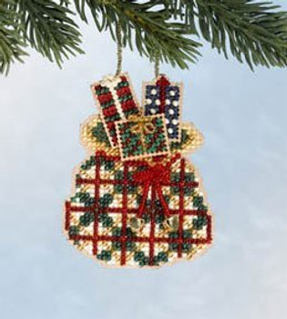 MH166303 Mill Hill Charmed Ornament Kit Santa's Sack (2006)