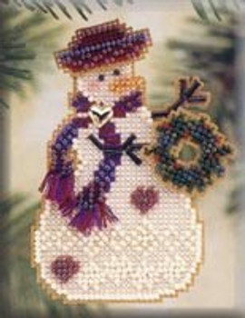 MHSC26 Mill Hill Charmed Ornament Kit Wreath Snow Charmer (2001)