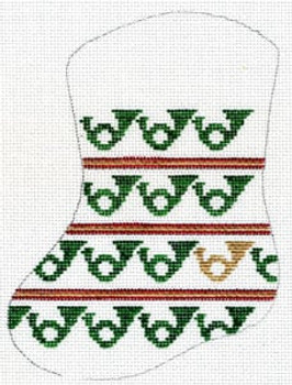 MX-35 Christmas Horns 18 Mesh CHRISTMAS MINI STOCKING The Meredith Collection