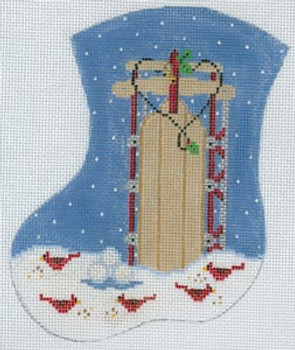 MX-180 Christmas Sled 18 Mesh CHRISTMAS MINI STOCKING The Meredith Collection