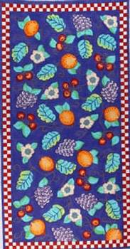 PK-15 Fruit Medley w/ Check border 9 3/4 x 16 18 Mesh Kate's Bag The Meredith Collection