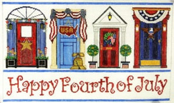 S-190i Fourth of July Doors 8 x 14  Mesh SIGN The Meredith Collection
