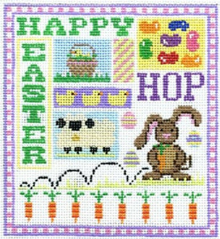 T-2e Easter Sampler 4 1/2 x 5 18 Mesh The Meredith Collection