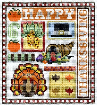 T-2t Thanksgiving Sampler 4 1/2 x 5 18 Mesh The Meredith Collection