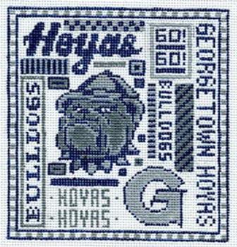 T-40gh Georgetown Hoyas 4 1/2 x 5 18 Mesh The Meredith Collection