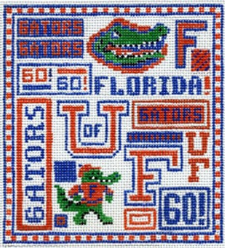 T-40f Florida Gators 4 1/2 x 5 18 Mesh The Meredith Collection