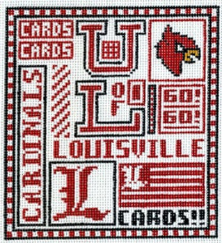 T-40L University of Louisville 4 1/2 x 5 18 Mesh The Meredith Collection