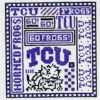 T-40tc Texas Christian University 4 1/2 x 5 18 Mesh The Meredith Collection