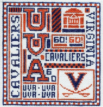 T-40v University of Virginia 4 1/2 x 5 18 Mesh The Meredith Collection