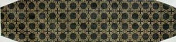 W-97a Black and Gold Moroccan Tile 18 Mesh CUMMERBUNDThe Meredith Collection