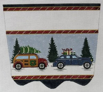 XC-33 Vintage Car Cuff 18 Mesh CHRISTMAS STOCKING CUFF The Meredith Collection