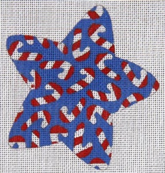 XO-101a Star with Candy Canes 18 Mesh The Meredith Collection