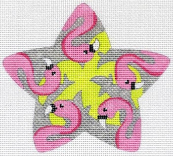 XO-101e Star with Flamingos 18  Mesh The Meredith Collection