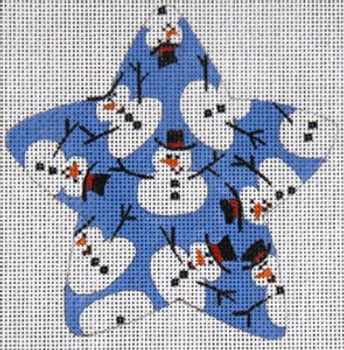 XO-101j Star with Snowmen 18 Mesh The Meredith Collection