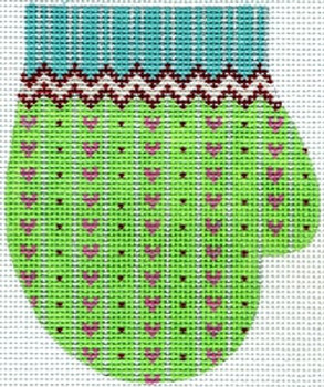 XO-147f Heart Mitten 13 Mesh The Meredith Collection