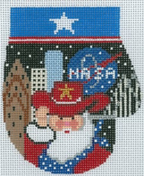 XO-147th Houston Texas Santa Mitten 13 Mesh The Meredith Collection