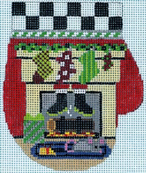 XO-147w Here Comes Santa Mitten 13 Mesh The Meredith Collection