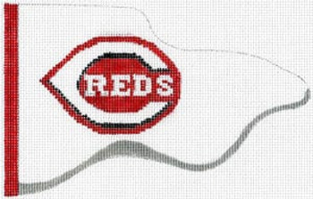 XO-152cr Pennant - Cincinnati Reds 18 Mesh 6 1/4 inches by 4 inches The Meredith Collection