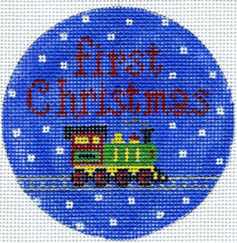 XO-172b First Christmas Train 5" Round 13 Mesh The Meredith Collection