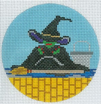 XO-176k Witch I'm Melting!!! 5" Round 13 Mesh The Meredith Collection