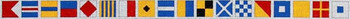 157 Nautical Flag Alphabet 1 1/8"  14 Mesh Belt The Meredith Collection 38.5 inches