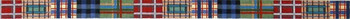 431 Patchwork Plaid 1 1/8" 18 Mesh Belt The Meredith Collection 38.5 inches