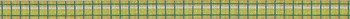 529 Yellow, green aqua & white plaid  1 1/8" 18 Mesh Belt The Meredith Collection 38.5 inches