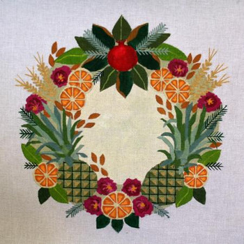 F449 Colonial Williamsburg Wreath Melissa Prince WREATH 18 Mesh 14 X 14