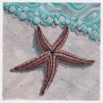 LL319 Star Fish on the Beach 18	Mesh 6x6 Labors Of Love