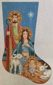 LL649 Holy Family Stocking 12.75x21  Labors Of Love 13 Mesh