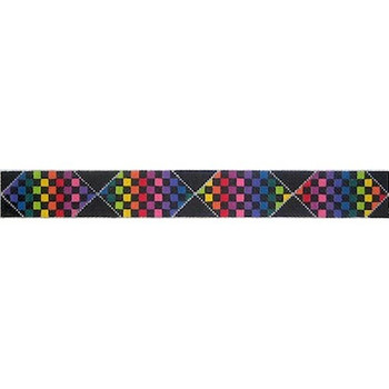 ZE18 Rainbow Check Belt 1.25″ wid 18 Mesh Zecca