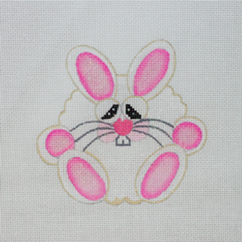 FS-19a Bunny  4.5” x 4.5” 18 Mesh With Stitch Guide Finished Model Pictured Funda Scully 