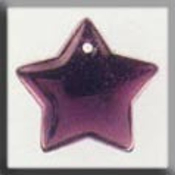 12293 Mill Hill Glass Treasure Large Flat Star Amethyst