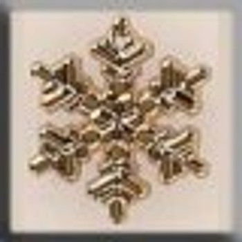 12040 Mill Hill Glass Treasure Large Snowflake Gold