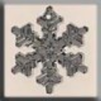 12039 Mill Hill Glass Treasure Large Snowflake Crystal Bright