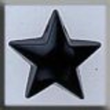 12129 Mill Hill Glass Treasure Large Domed Star Black Onyx
