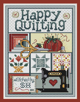Happy Quilting 123 x 94 Sue Hillis Designs 11-1136